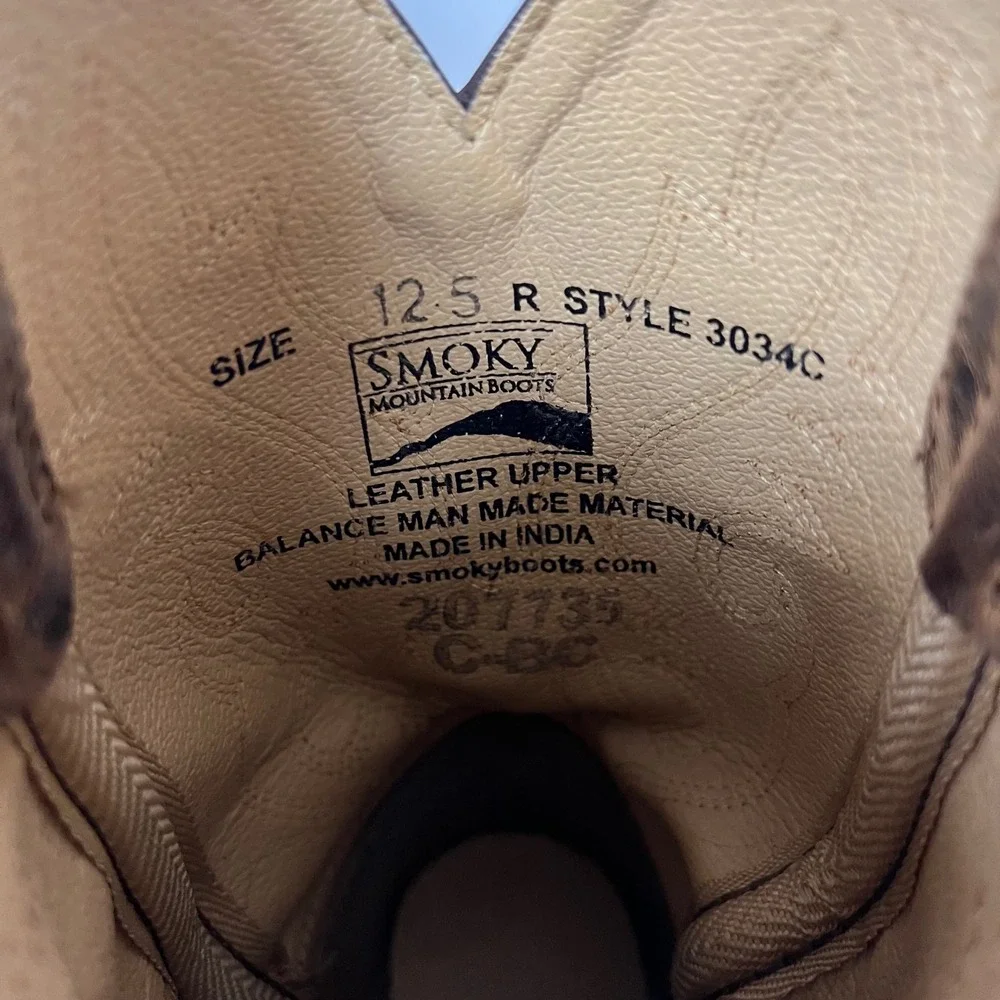 Smoky Mountain Boots Kids Brown Leather Cowboy Western Style Boots Size 12.5‎